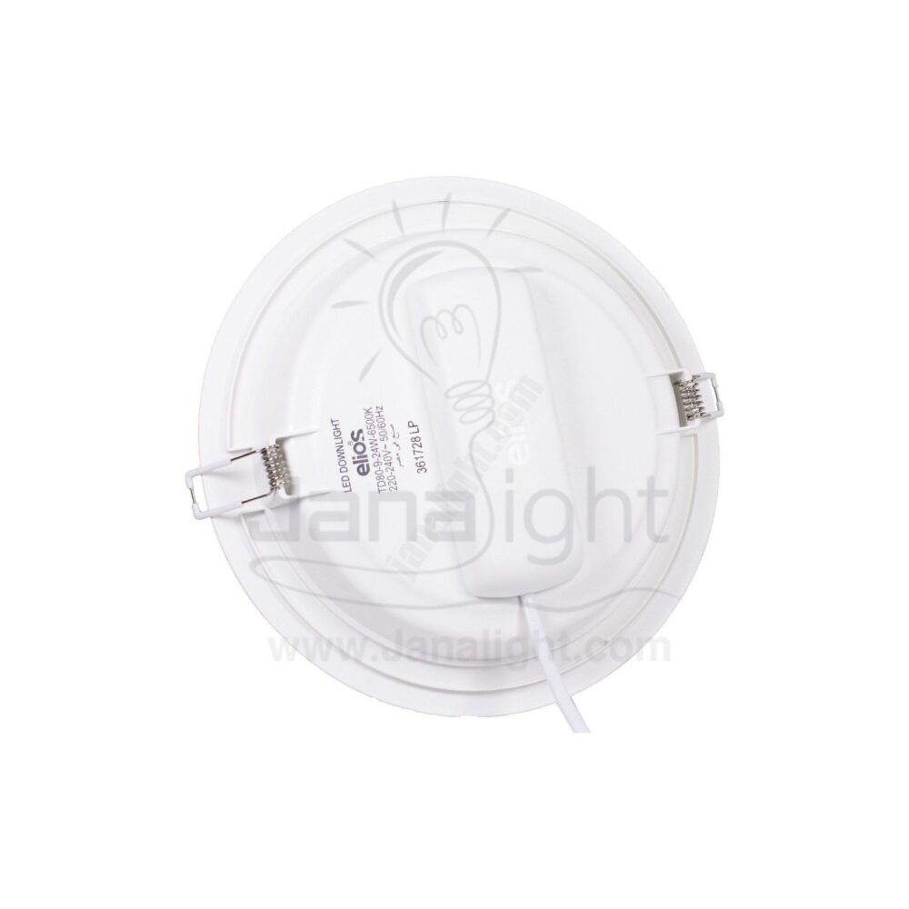 سبوت بانيل 24 وات مدور ابيض بلاستيك اليوس Elios white round 24 watt SpotLight Panel